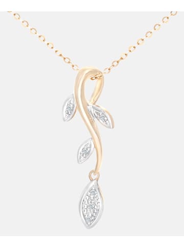 Diamant L'éternel Halskette mit Anhänger aus 375 Gelbgold mit Diamant
