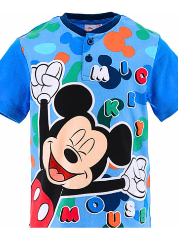 Disney Mickey Mouse Schlafanzug kurz Disney Mickey Mouse in Blau