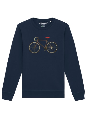 wat? Apparel Sweatshirt Fahrrad in Dunkelblau