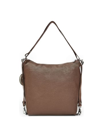 Mandarina Duck Mellow Leather Schultertasche Leder 36 cm milk chocolate