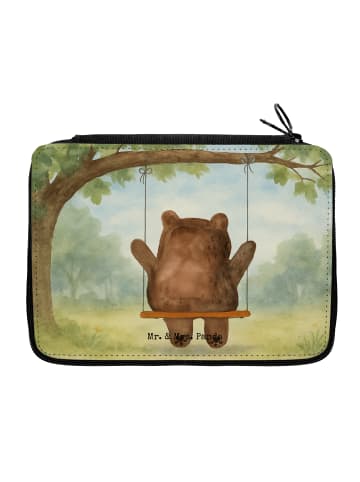 Mr. & Mrs. Panda Federmäppchen Bär Schaukel Design ohne Spruch in Weiß