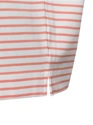OPUS Streifenshirt in aprikot weiß - 0001