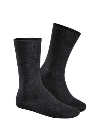 Hudson Socken Relax Woolmix Clima klimaregulierend in Black