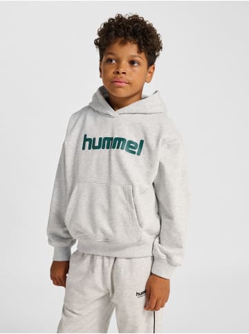 Hummel Kapuzenpullover Hmljr Boxy Kinder in LIGHT GREY MELANGE