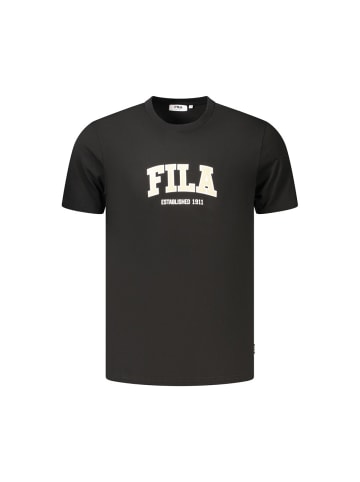 Fila Schwarz Herren T-Shirt aus Baumwolle