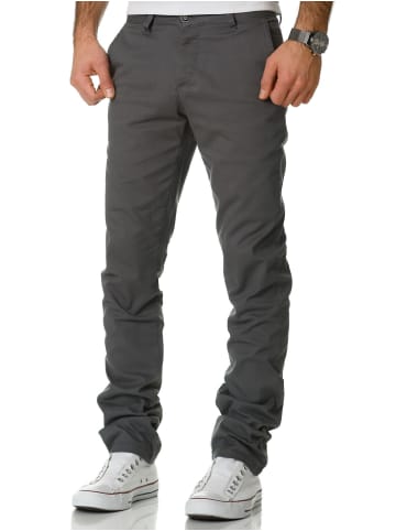 Amaci&Sons Slim Fit Chino mit Stretch WASHINGTON in Dunkelgrau