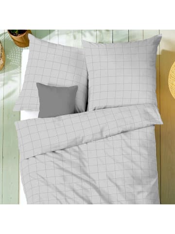 kaeppel Bettwäsche Grid in grau