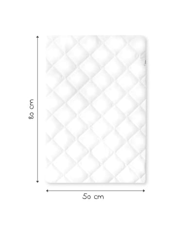 Hauck Bed Me - Topper für Reisebett- Matratzen in weiss