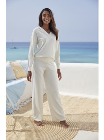 LASCANA Strickhose in cream