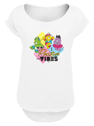 F4NT4STIC Long Cut T-Shirt Care Bears Good Luck Bear Positive Vibes in weiß