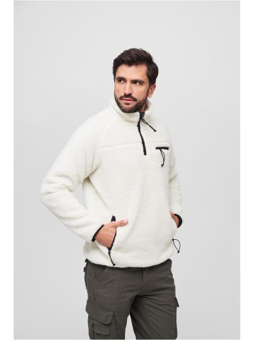 Brandit Zip-Kapuzenpullover in white