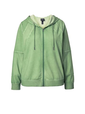 Ulla Popken Sweatjacke in apfelgrün