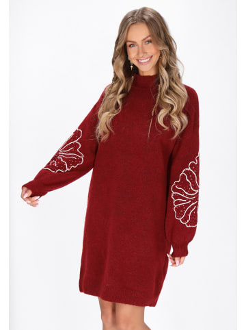 IZIA Women Dress in burgundy