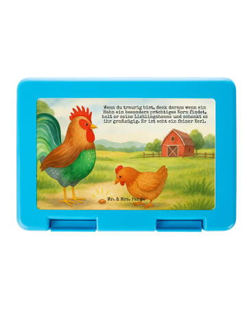 Mr. & Mrs. Panda Snackbox Hahn Korn Design mit Spruch in Weiß