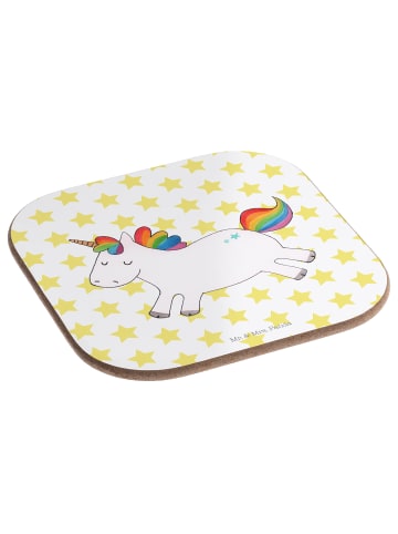 Mr. & Mrs. Panda Tassen Untersetzer Einhorn Happy ohne Spruch in Weiß