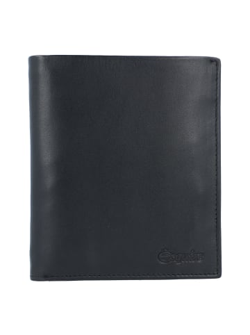 Esquire New Silk Geldbörse Leder 10 cm in schwarz