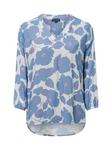 Franco Callegari Bluse Lola in hellblau weiß