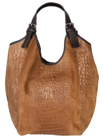 Samantha Look Shopper echt Leder in cognac