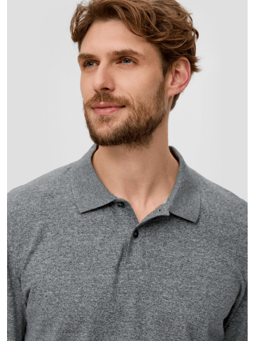 s.Oliver Polo-Shirt langarm in Grau