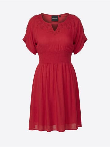 KOROSHI Kurzes Damenkleidung mit freiliegender Schulter in rot