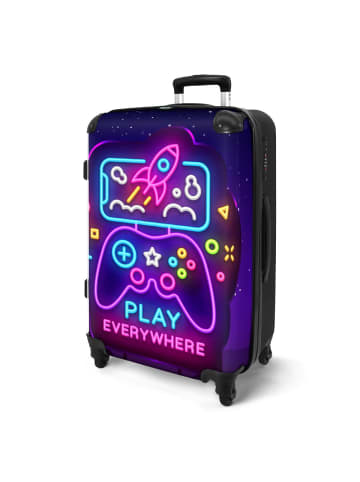 NoBoringSuitCases Suitcase, Koffer, Reisekoffer Spiel Neon