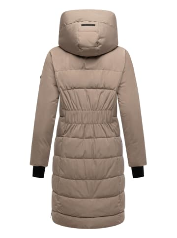 Navahoo Steppmantel Laubzauber 14 in Taupe Grey
