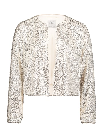 BETTY & CO Blouson mit Pailletten in Cream/Silver