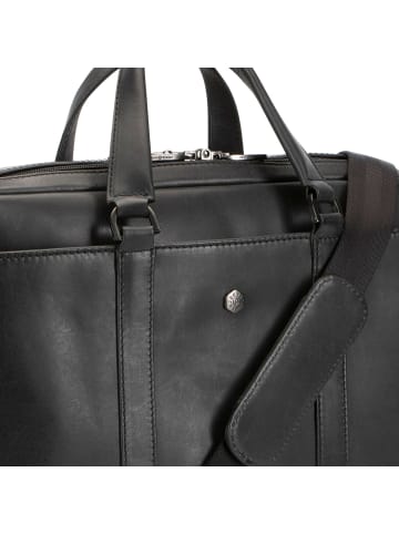 Jekyll & Hide Montana Aktentasche RFID Schutz Leder 41 cm Laptopfach black