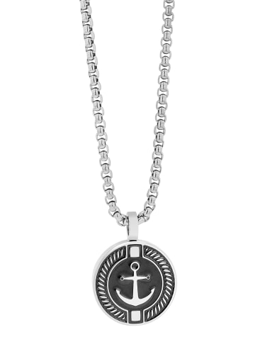Adeliás Unisex Halskette – Venezianerkette aus Edelstahl 60 cm in schwarz