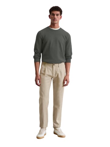 Marc O'Polo Chino Model Stig Jogger pleats shaped in multi/ nordic beige
