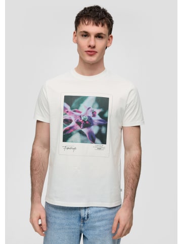 QS T-Shirt in 01D0_weiß
