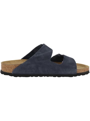 Birkenstock Sandale Arizona Veloursleder schmal in blau