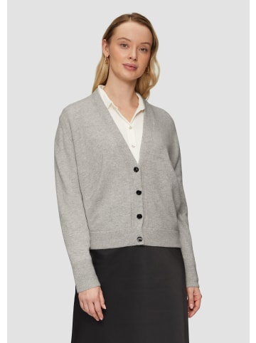 s.Oliver BLACK LABEL Strickjacke langarm in Grau