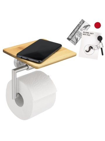 bremermann Toilettenpapierhalter PIAZZA BAMBUS ca. 17 x 13,5 x 13,5 cm (B/H/T)