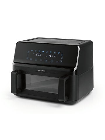 Kochwerk Heißluft-Fritteuse Vario-Doppelkammer 9l 2700W schwarz Schwarz
