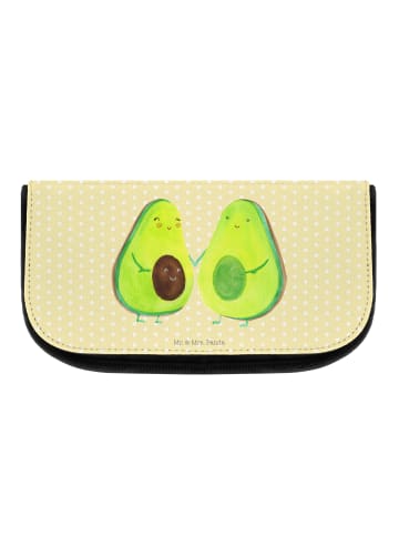 Mr. & Mrs. Panda Kulturbeutel Avocado Pärchen ohne Spruch in Gelb Pastell