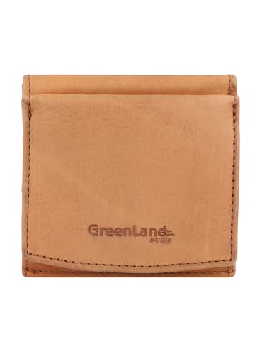 Greenland Nature GreenLand NATURE Geldbörse RFID Schutz Leder 10 cm cognac2