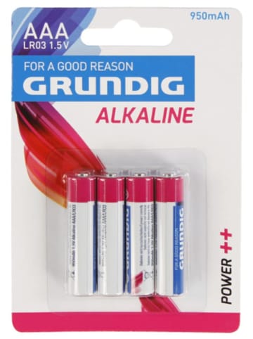 GRUNDIG 4 GRUNDIG-Alkaline Batterien AAA/LR03 1,5V