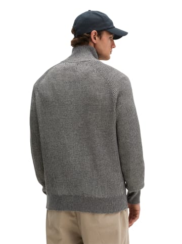 Marc O'Polo Stehkragen-Strickjacke regular in Medium Grey