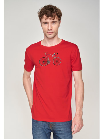 GreenBomb T-Shirt Bike Jack in Flammenrot