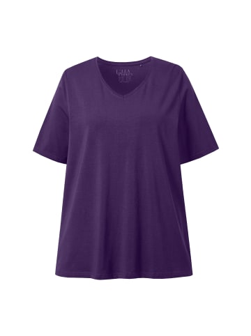 Ulla Popken Shirt in tiefes violett