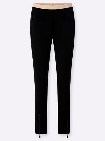 creation L Modal-Mix-Jersey-Hose in schwarz