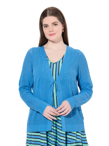 Ulla Popken Strickjacke in himmelblau
