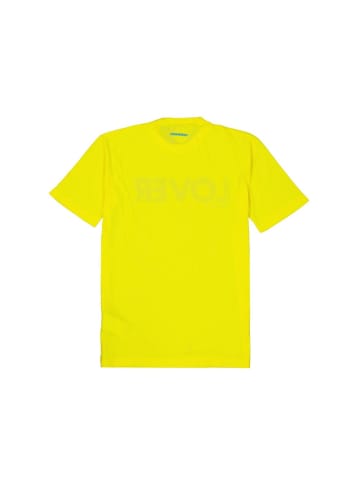 Zweifarbig Mehrfarbig Baumwolle T-Shirt