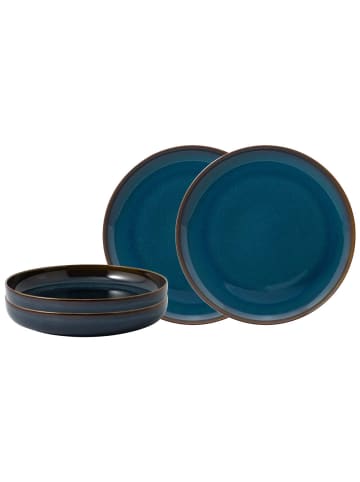 like. by Villeroy & Boch 4-tlg. Tafel-Set Crafted Denim in in dunkelblau
