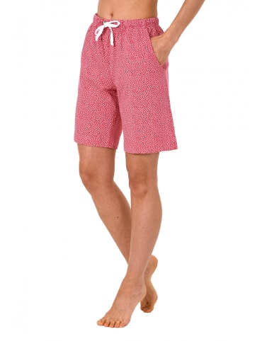 NORMANN Pyjama Bermuda kurze Hose Mix & Match in rot