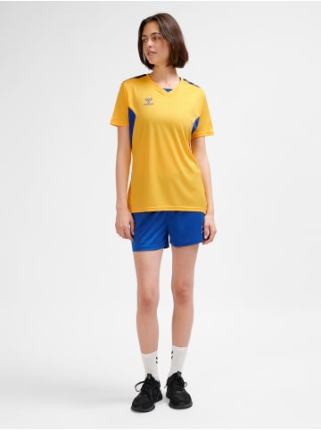 Hummel T-Shirt Hmlauthentic Damen in SPORTS YELLOW/TRUE BLUE