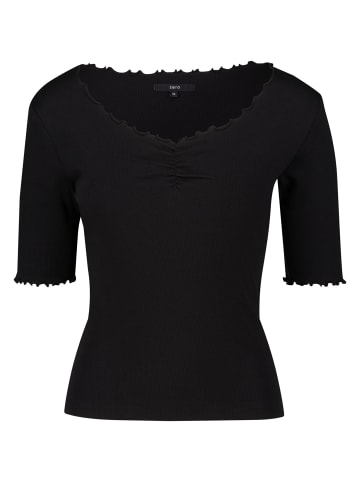 Zero  Shirt mit Wellenkante in Black Beauty