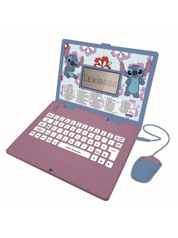 LEXIBOOK® Disney Stitch Lerncomputer 124 Aktivitäten (EN/DE)