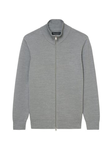 Marc O'Polo Stehkragen-Strickjacke regular in grey melange